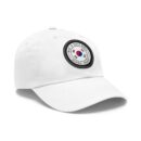 Made in South Korea Hat with Leather Patch (Round)