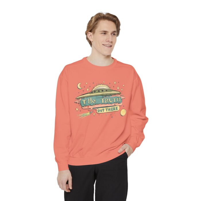 The truth is out there Unisex Garment-Dyed Sweatshirt - Image 7