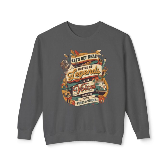 Let's get real Unisex Lightweight Crewneck Sweatshirt - Image 9
