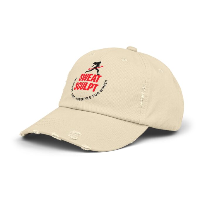 Sweat Sculpt Unisex Distressed Cap - Image 2