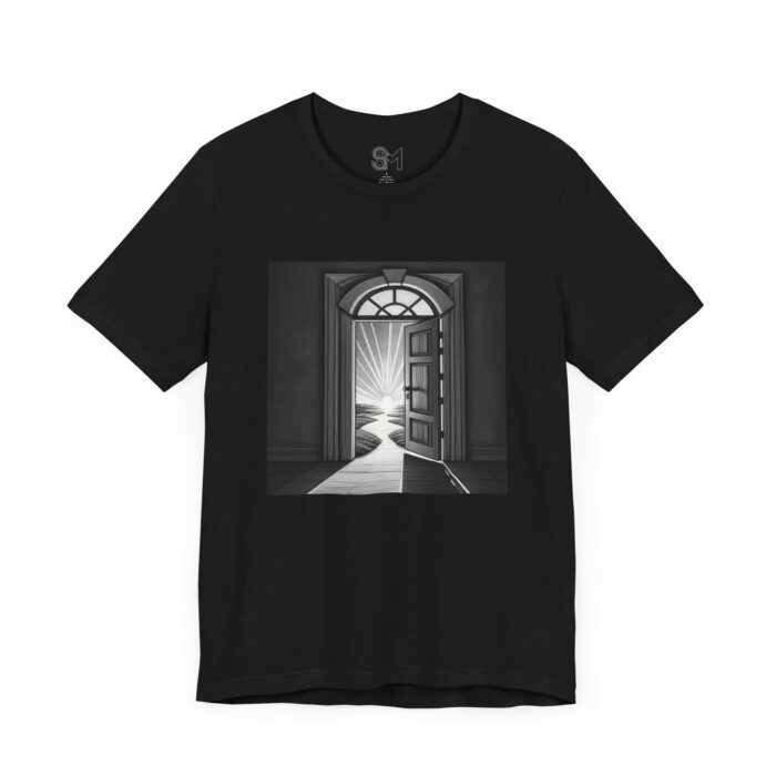 The door is open Unisex Jersey Short Sleeve Tee - Image 3