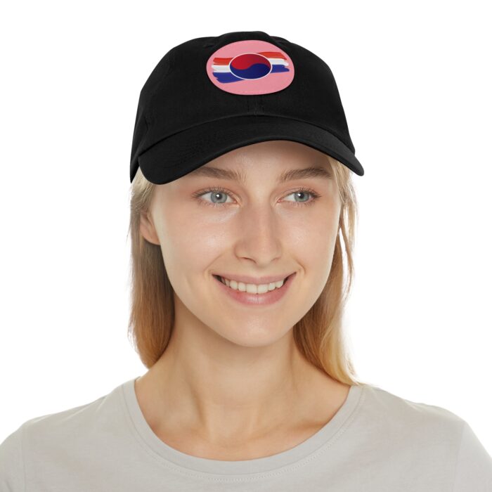 Korean Flag Hat with Leather Patch (Round) - Image 24