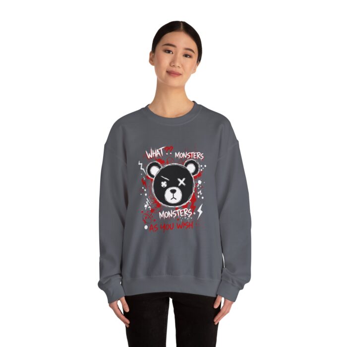 What! monsters as you wish Unisex Heavy Blend™ Crewneck Sweatshirt - Image 16