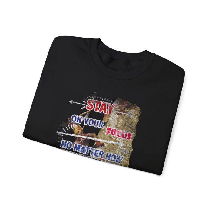 Never give up Unisex Heavy Blend™ Crewneck Sweatshirt - Image 3
