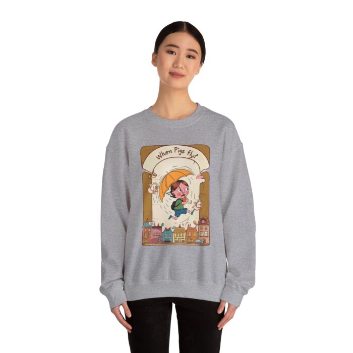 When pigs fly? Unisex Heavy Blend™ Crewneck Sweatshirt - Image 12