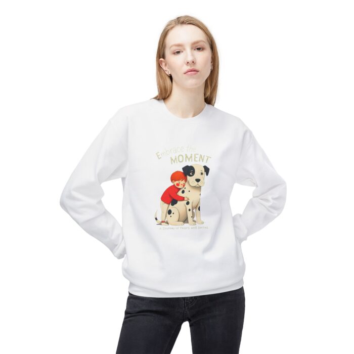 Embrace the moments2 Unisex Midweight Softstyle Fleece Crewneck Sweatshirt - Image 3