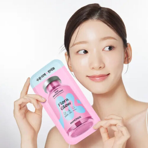 Mamonde Flora Glow Rose Ampoule Mask 23ml x 10 pcs