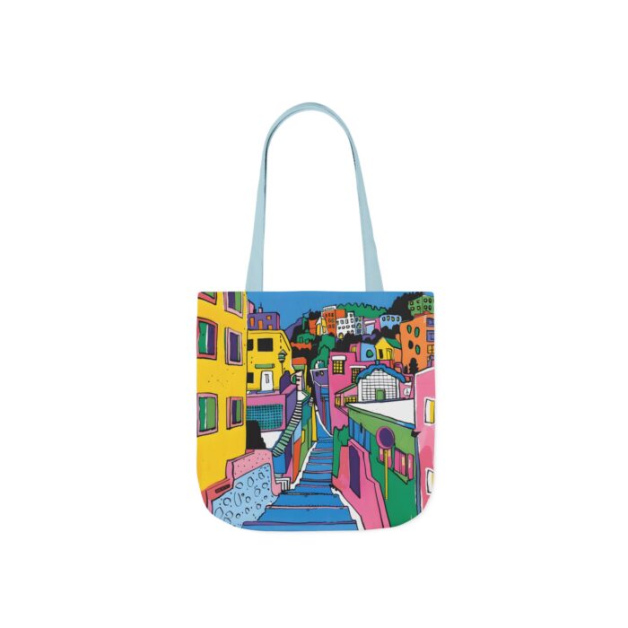 The hillside village in Korea Canvas Tote Bag, 5-Color Straps - Image 11