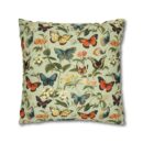 Butterfly Spun Polyester Square Pillowcase