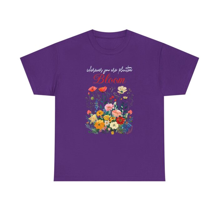 Bloom Unisex Heavy Cotton Tee - Image 41
