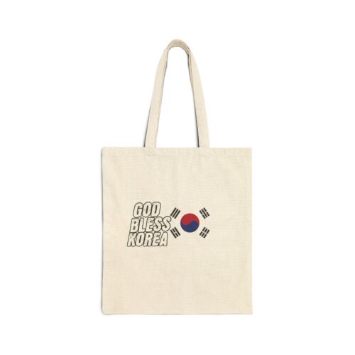 God bless Korea Cotton Canvas Tote Bag