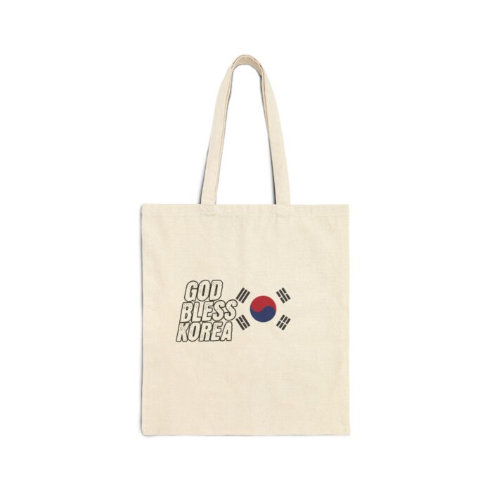 God bless Korea Cotton Canvas Tote Bag