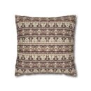 Vintage Cozy Faux Suede Square Pillowcase