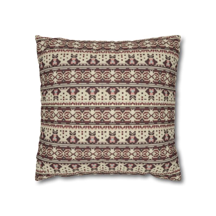 Vintage Cozy Faux Suede Square Pillowcase - Image 5