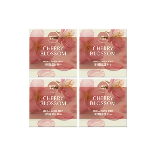 Happy Bath Original Collection No. 254 Cherry Blossom Bar Soap 90g x 4ea