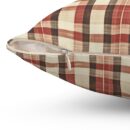 Foliage hue plaid Spun Polyester Square Pillowcase