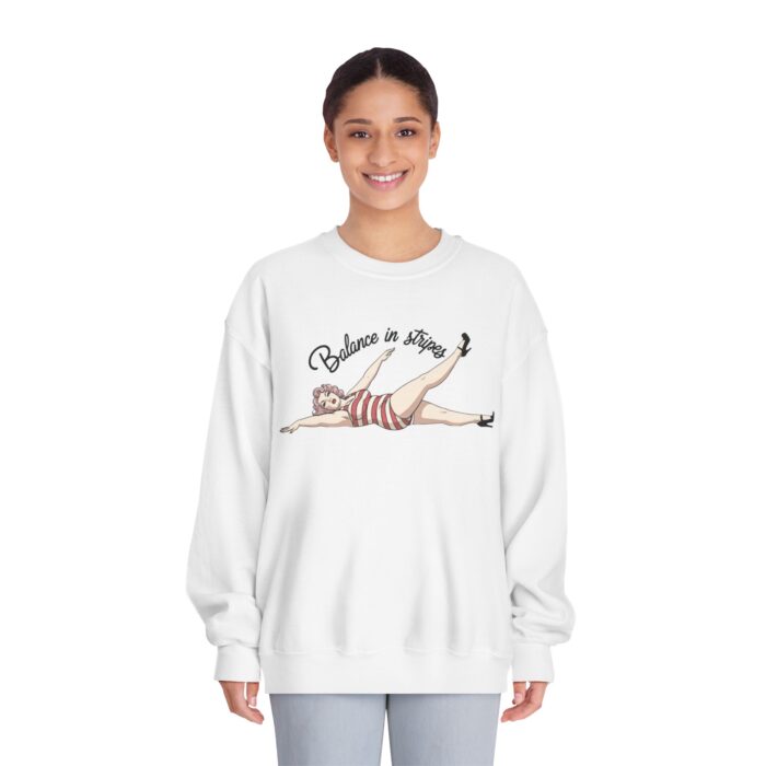 Balance in Stripes Unisex DryBlend® Crewneck Sweatshirt - Image 3