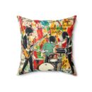 Rock Band Spun Polyester Square Pillow