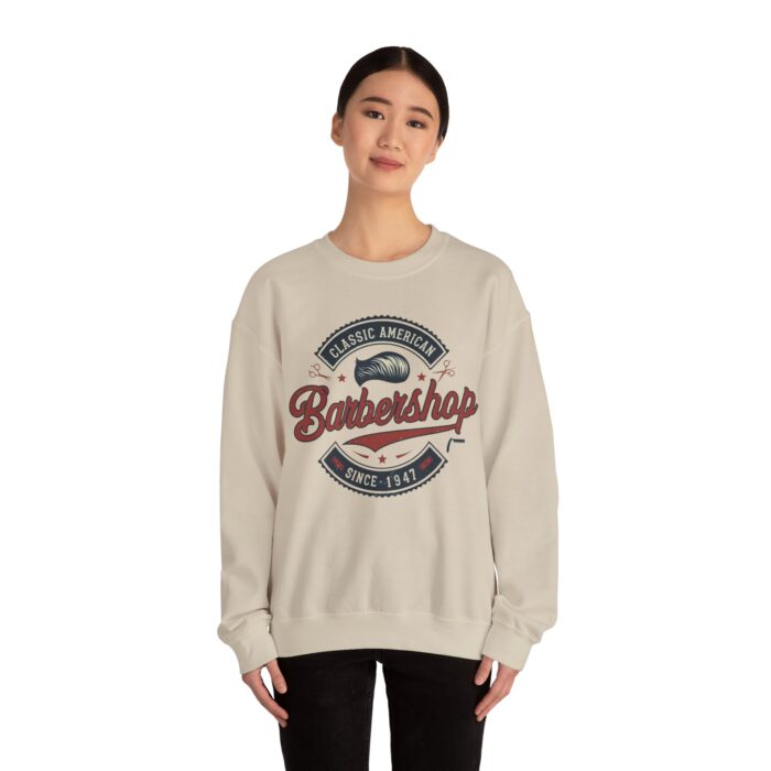 Classic American barbershop Unisex Heavy Blend™ Crewneck Sweatshirt - Image 12