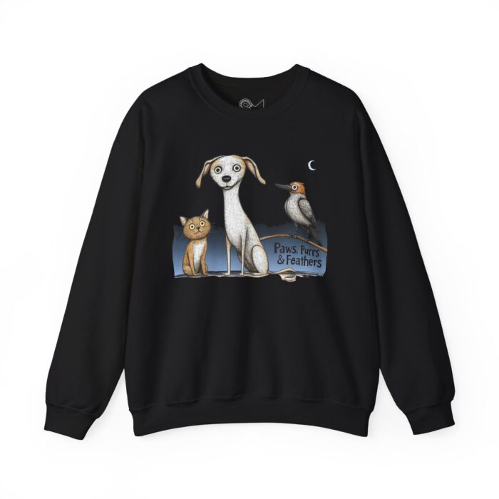 Paws, Purrs & Feathers Unisex Heavy Blend™ Crewneck Sweatshirt - Image 5