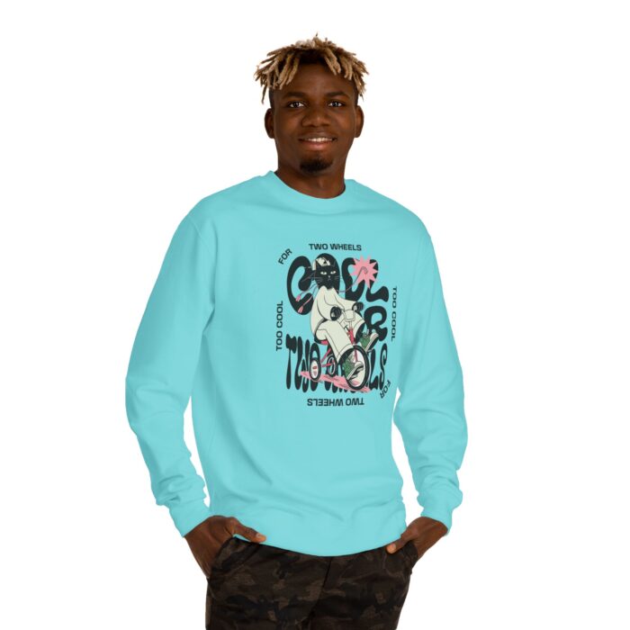 Too cool for two wheels Unisex Crew Neck Sweatshirt - Image 7