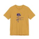 Floral Comfort Unisex Jersey Tee - Inspiring Korean Bible Design for Everyday Wear