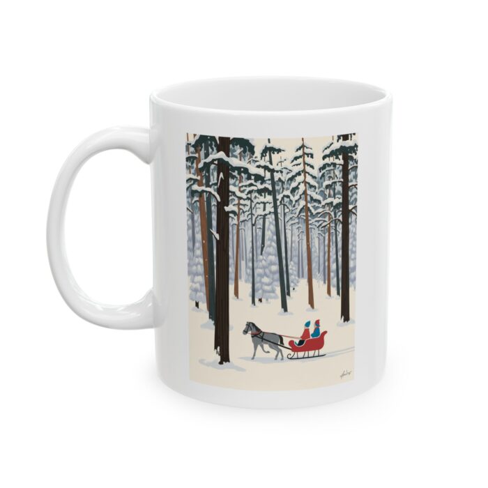 White and frosty Ceramic Mug, (11oz, 15oz)