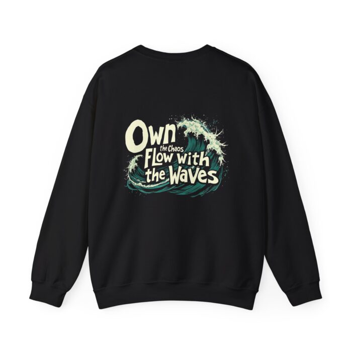 Flow with the waves Unisex Heavy Blend™ Crewneck Sweatshirt - Image 2