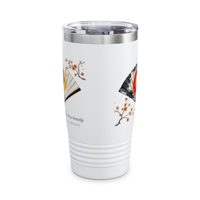 Korean traditional fan Ringneck Tumbler, 20oz - Image 3