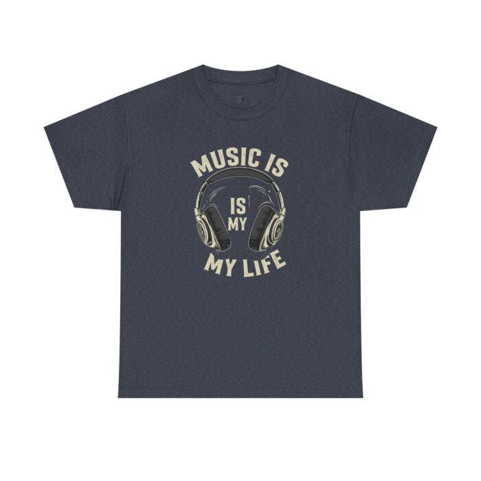 Music is my life Unisex Heavy Cotton Tee - Image 13
