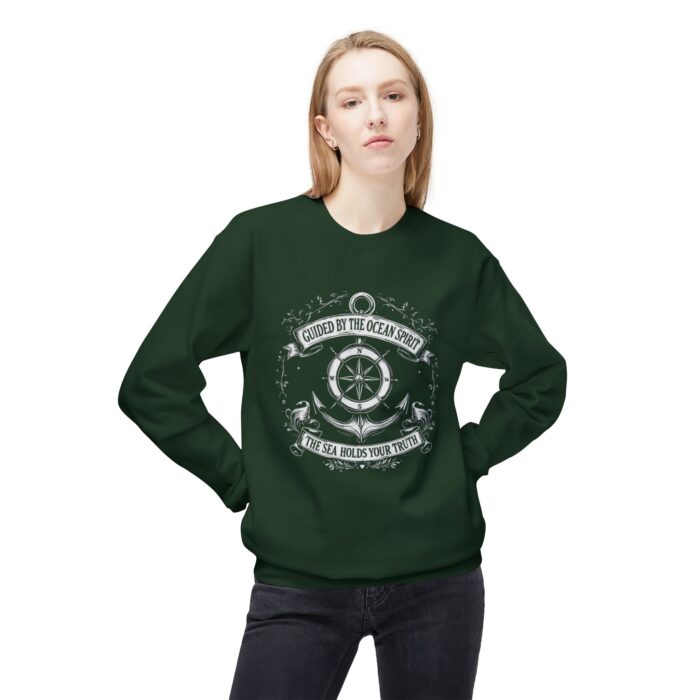 GUIDED BY THE OCEAN SPIRIT Unisex Midweight Softstyle Fleece Crewneck Sweatshirt - Image 15