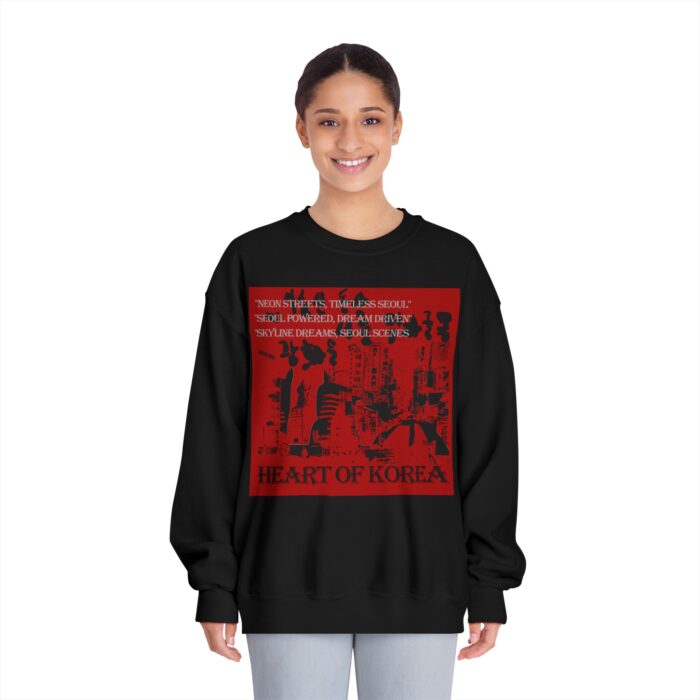 Heart of Korea Unisex DryBlend® Crewneck Sweatshirt - Image 3