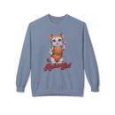 Retro Cat Unisex Midweight Softstyle Fleece Crewneck Sweatshirt