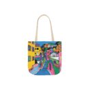 The hillside village in Korea Canvas Tote Bag, 5-Color Straps