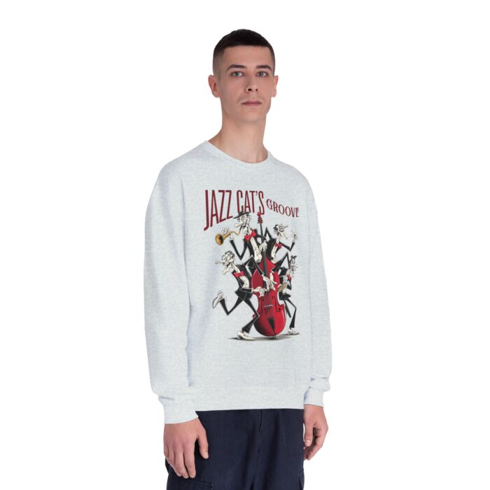 Jazz cat's groove Unisex NuBlend® Crewneck Sweatshirt - Image 23