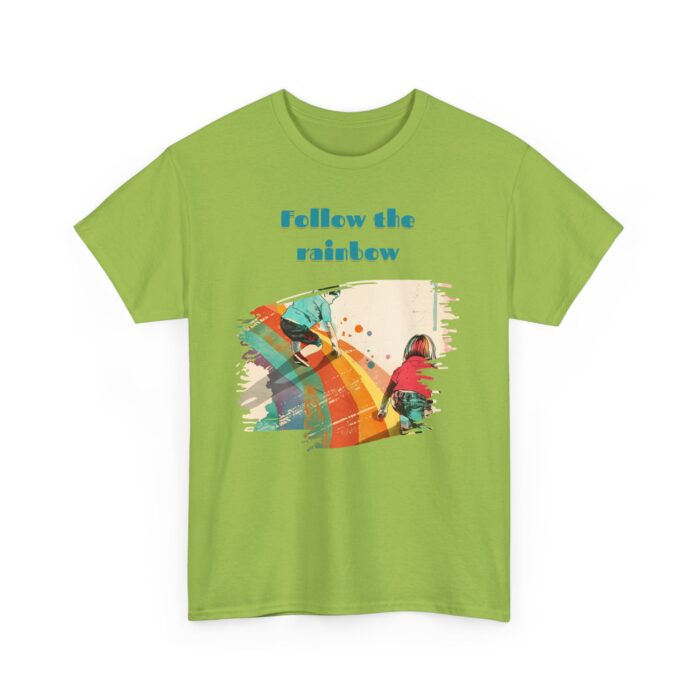 Follow the rainbow Unisex Heavy Cotton Tee - Image 27