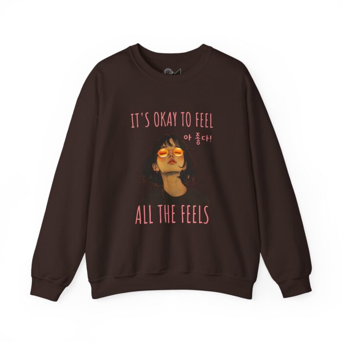 It's OK to feel Unisex Heavy Blend™ Crewneck Sweatshirt - Image 9