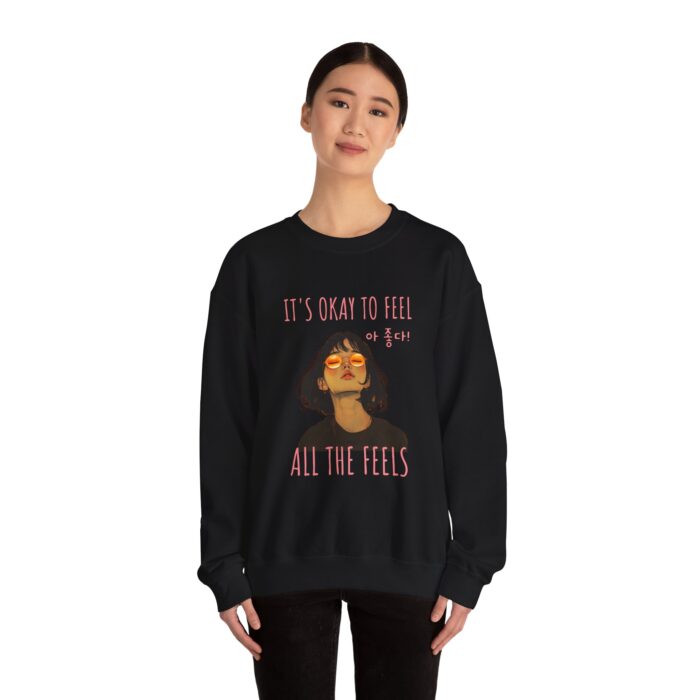 It's OK to feel Unisex Heavy Blend™ Crewneck Sweatshirt - Image 8