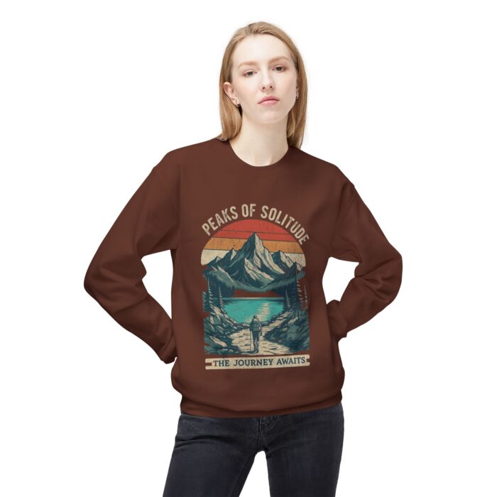 Peaks of Solitude Unisex Midweight Softstyle Fleece Crewneck Sweatshirt - Image 7