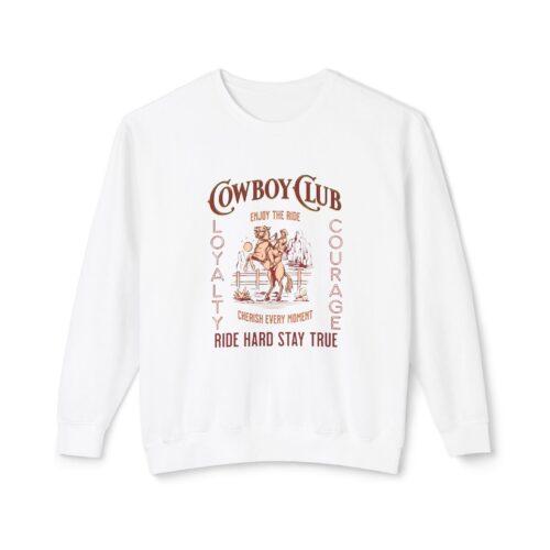 Cowboy club Unisex Lightweight Crewneck Sweatshirt