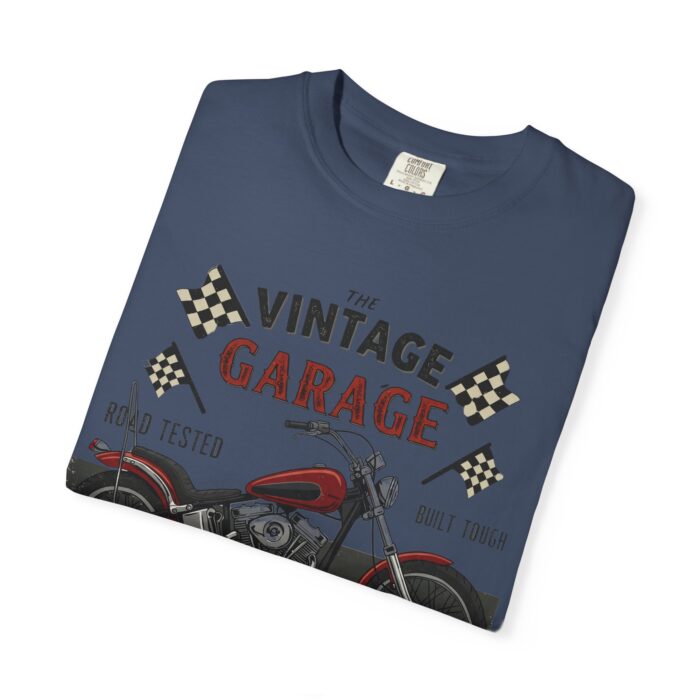 Vintage Garage Motorcycle T-Shirt - Road Tested & Built Tough for Bikers - Image 15