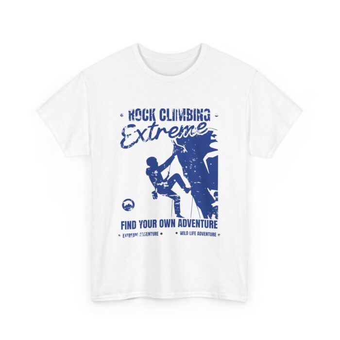 Extreme Rock Climbing Adventure Tee - Unisex Heavy Cotton Shirt - Image 3