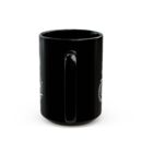 Motorcycle Rider with Coffee Black Mug (11oz, 15oz)