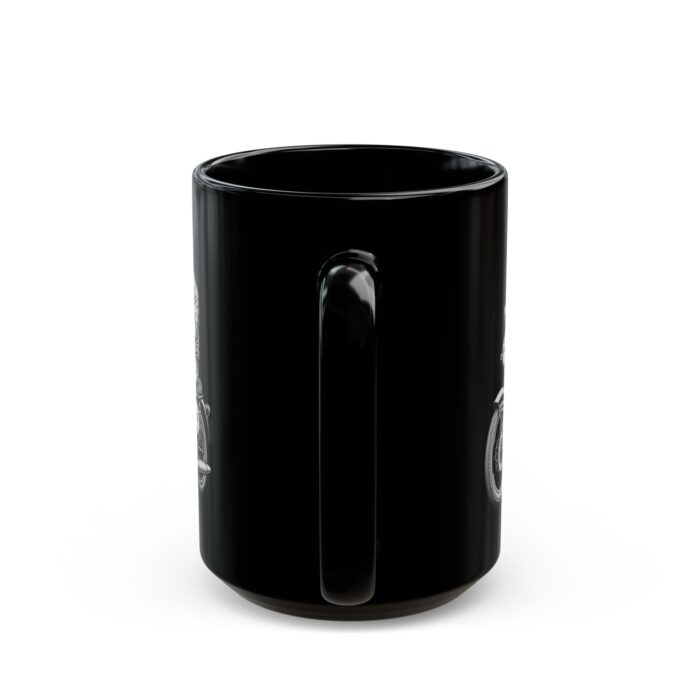 Motorcycle Rider with Coffee Black Mug (11oz, 15oz) - Image 8