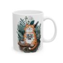Cat-tle Coffee Time Ceramic Mug, (11oz, 15oz)