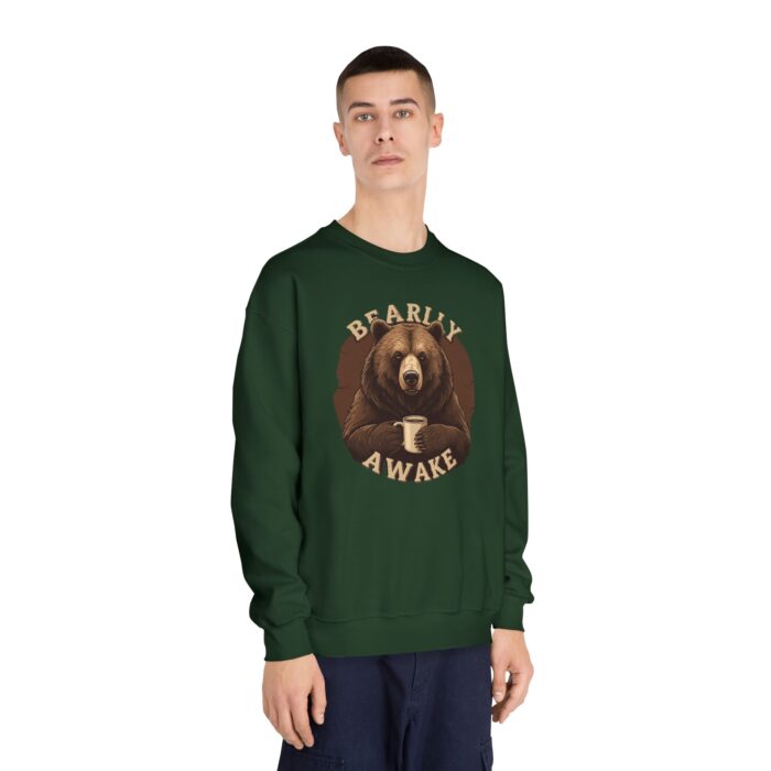 Bearly Awake Unisex DryBlend® Crewneck Sweatshirt - Image 8