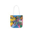 The hillside village in Korea Canvas Tote Bag, 5-Color Straps