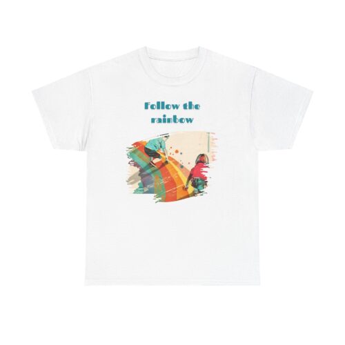 Follow the rainbow Unisex Heavy Cotton Tee