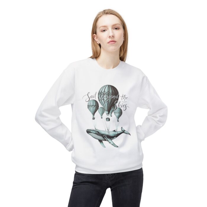 Sail Beyond the Skies Unisex Midweight Softstyle Fleece Crewneck Sweatshirt - Image 3