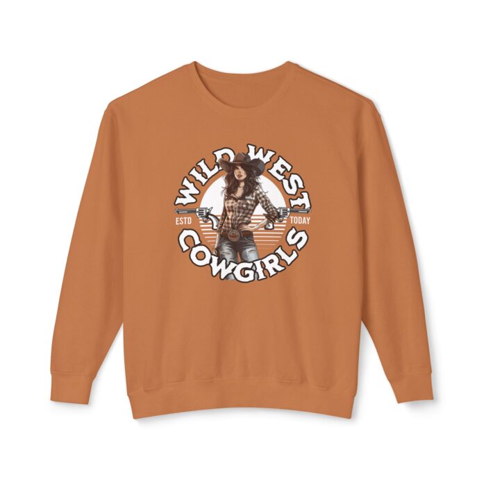 Wild West Cowgirls Unisex Lightweight Crewneck Sweatshirt - Image 9